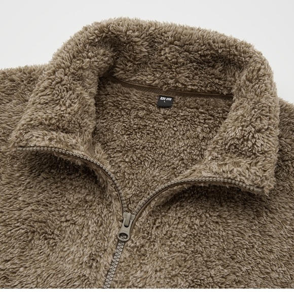 Uniqlo fluffy yarn fleece full zip jacket - Picture 3 of 9
